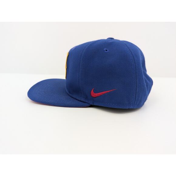 EUC Nike TRUE FBC FC Barcelona Futbol Blue Hat Adjustable Snapback Cap OSFA - Picture 5 of 7